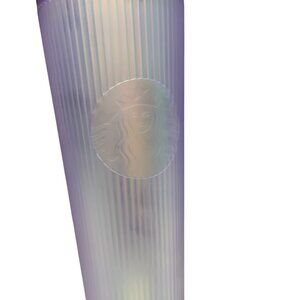 Starbucks Lavender Ribbed Drinkware Tumbler with Lid